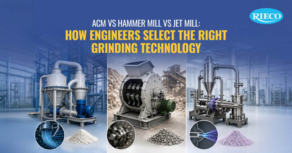 ACM vs Hammer Mill vs Jet Mill: How Engineers Select the Right Grinding Technology
